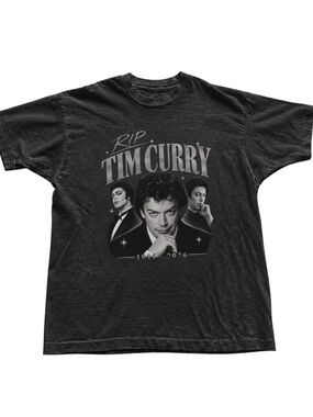 Black Tim Curry Graphic Tee - Men